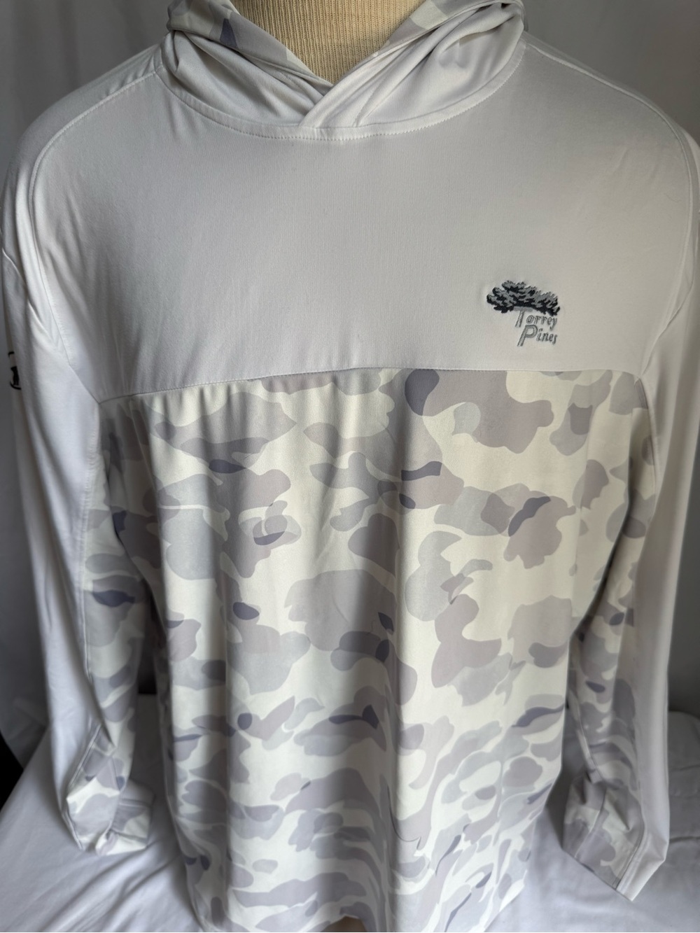 johnnie-O Torrey Pines Camo Hoodie Mens XL Sulley Performance Pullover GUC